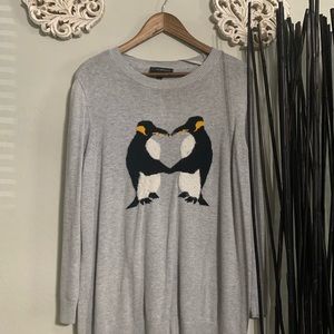 Lane Bryant Sweater with penguins.